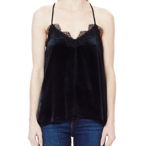 Cami NYC The Racer Cami – Black Liquid Velvet